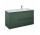Szafka podumywalkowa Elita Split, 120cm, wersja prawa, 2 szuflady + kosz cargo, forest green mat