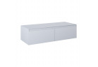 Komoda Elita Split Slim, 120cm, 2 szuflady, z blatem, stone mat