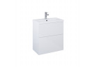 Set szafka z umywalką Elita Kido, 60cm, 2 szuflady, biały połysk