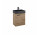 Set szafka wisząca z umywalką Elita Tiny, 45cm, 1 drzwiczki, dąb canela/czarny mat