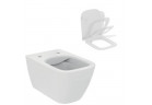 Miska WC Ideal Standard i.life B  Rimless, 54x35,5cm wisząca bezrantowa biała + deska Ideal Standard i.life B, wolnoopadająca 