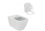 Miska WC Ideal Standard i.life B  Rimless, 54x35,5cm wisząca bezrantowa biała + deska Ideal Standard i.life B, wolnoopadająca 