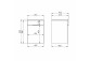 Set szafka z umywalką Elita Street Plus, 50cm, 2 szuflady, dąb craft