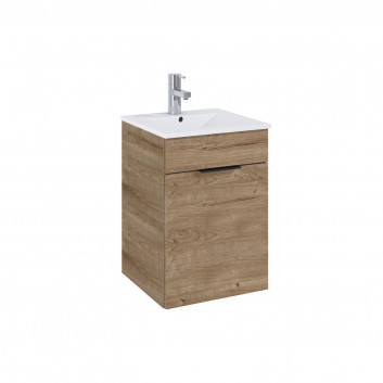 Set szafka z umywalką Elita Street Plus, 50cm, 2 szuflady, dąb craft
