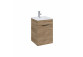 Set szafka z umywalką Elita Street Plus, 50cm, 2 szuflady, dąb craft