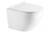 Miska wisząca WC Oltens Hamnes PureRim, 52x35,5cm, powłoka SmartClean, biały