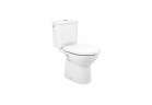 Miska do kompaktu WC Roca Debba Round, odpływ poziomy, biały