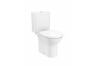 Miska do kompaktu WC Roca Debba Round, odpływ podwójny, biały