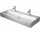 Umywalka meblowa Duravit Vero Air, 120x47cm, z przelewem, 2 otwory na baterie, glazurowany spód, biały