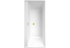 Wanna prostokątna Villeroy & Boch Collaro, 170x75cm, złoty osprzęt, Weiss Alpin