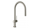 Bateria kuchenna Hansgrohe Talis M54, jednouchwytowa, wysokość 435mm, wyciągana wylewka, 1jet, sBox, Stal Szlachetna Finish