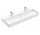 Umywalka ścienna Villeroy & Boch Memento 2.0, 120x47cm, przelew, 2 otwory na baterie, CeramicPlus, Weiss Alpin