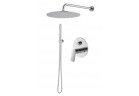 System natryskowy Vema Oten, podtynkowy, 2 wyjścia wody, deszczownica 30cm, chrom