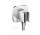 Kolanko Hansgrohe z podłączeniem 1/2x1/2 cala, z zaworem zwrotnym - chrom