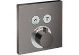Bateria termostatyczna Hansgrohe ShowerSelect, podtynkowa dla 2 odbiorników, element zewnętrzny, czarny matowy