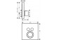 Bateria termostatyczna Axor ShowerSelect Square do 1 odbiornika,  podtynkowy, element zewnętrzny- sanitbuy.pl