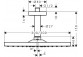 Deszczownica Hansgrohe Raindance E 300 1jet, 30x30cm, przyłącze sufitowe, czarny mat