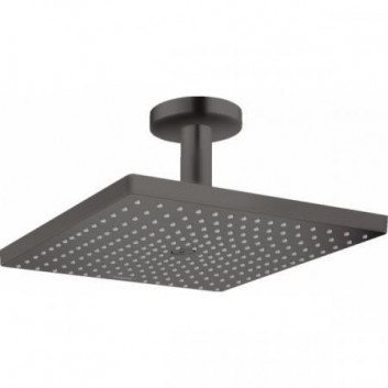 Deszczownica Hansgrohe Raindance E 300 1jet, 30x30cm, przyłącze sufitowe, czarny mat