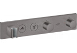 Moduł termostatyczny Axor Select 460/90 do 2 odbiorników, podtynkowy, czarny chrom szczotkowany