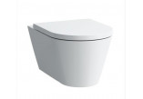Miska wisząca WC Laufen Kartell by Laufen, 49x37cm, rimless, zaokrąglona, biały