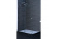 Drzwi suwane Huppe Xtensa Pure Walk-In 1201 - 1400 mm, prawe, 1-częściowe, el. stały, przezroczyste Anti-Plaque - Black Edition