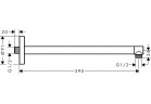 Ramię prysznicowe 39 cm, Axor ShowerSolutions nikiel szczotkowany