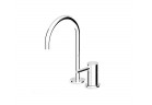 Bateria umywalkowa Zucchetti Pan jednouchwytowa 2-otworowa - Metal Black spazzolato