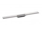 Element zewnętrzny odpływu Hansgrohe RainDrain Flex, 90cm, z możliwością przycięcia i do montażu przy ścianie - stal szlachetna szczotkowana