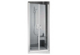 Drzwi prysznicoweKermi Cada CK PTD, 90cm, profil: srebrny połysk