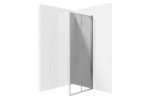 Drzwi prysznicowe Deante systemu Kerria Plus 100 cm, składane, szkło transparentne z powłoką Active Cover, profil chrom