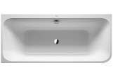 Wanna Duravit Happy D.2 narożna lewa 180x80 cm, ze zintegrowaną obudową akrylową i stelażem - biała