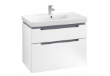 Szafka podumywalkowa Villeroy & Boch Subway 2.0, 787 x 590 x 449 mm, 2 elementy wysuwane - White Matt 