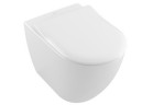 Miska stojąca Villeroy&Boch Subway 2.0, bez kołnierza, 37x56 cm, odpływ poziomy, z powłoką CeramicPlus - biała