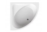 Wanna narożna Sanplast WS/Luxo akrylowa 145x145 cm, symetryczna - biała