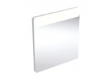 Geberit Option Square Podświetlane lustro, B40cm, H80cm, T3.2cm, oświetlenie u góry, Aluminium szczotkowane