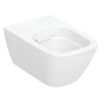 Geberit Smyle Square Wisząca miska WC, lejowa, B35cm, H33cm, T54cm, ukryte mocowania, Rimfree