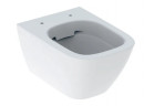 Geberit Smyle Square Wisząca miska WC, lejowa, 35x49cm, krótka, Rimfree