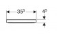 Geberit Smyle Square Deska sedesowa, mocowanie z góry, zachodząca pokrywa deski sedesowej, slim design