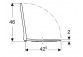 Geberit Smyle Square Deska sedesowa, mocowanie z góry, zachodząca pokrywa deski sedesowej, slim design