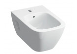 Geberit Selnova Square Bidet wiszący, 35x54cm, częściowo ukryte mocowania, z przelewem, z otworem na baterię