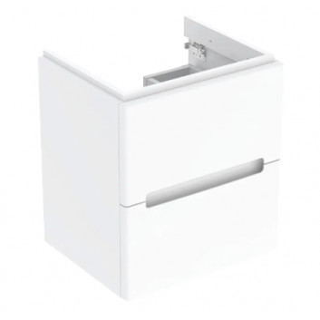 Geberit Modo Szafka pod umywalkę kompaktową, B49cm, H55cm, T39.5cm, z dwoma szufladami, biały