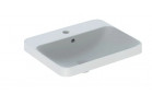Geberit Variform Umywalka wpuszczana w blat, prostokątna, 55cm, z przelewem, z otworem na baterię