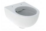 Geberit Selnova Compact Wisząca miska WC, lejowa, B35.5cm, H33cm, T49cm, krótka, ukryte mocowania, Rimfree