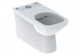Geberit Selnova Square Stojąca miska WC do spłuczki nasadzanej, lejowa, 35x68cm, przylegająca do ściany, częściowo ukryte mocowania, odpływ poziomy lub pionowy, Rimfree