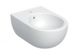 Geberit Selnova Bidet wiszący, 36x53cm, ukryte mocowania, z przelewem, z otworem na baterię