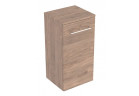 Geberit Selnova Square Szafka boczna, 33x65x29.7cm, z jednymi drzwiami, orzech włoski hickory
