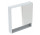 Geberit Selnova Square Szafka z lustrem, 78.8x85x17.5cm, z dwojgiem drzwi, biały