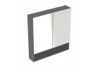 Geberit Selnova Square Szafka z lustrem, 78.8x85x17.5cm, z dwojgiem drzwi, lava