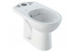 Geberit Selnova Stojąca miska WC do spłuczki nasadzanej, lejowa, B35.6cm, H39cm, T66.5cm, odpływ poziomy, Rimfree