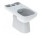 Geberit Selnova Square Stojąca miska WC do spłuczki nasadzanej, lejowa, 35x68cm, częściowo ukryte mocowania, odpływ poziomy, Rimfree